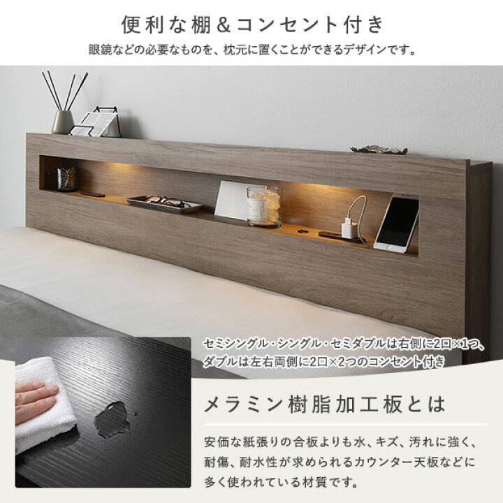 楽天市場】ベッド キング 180(SS+S) ポケットコイルマットレス付き 