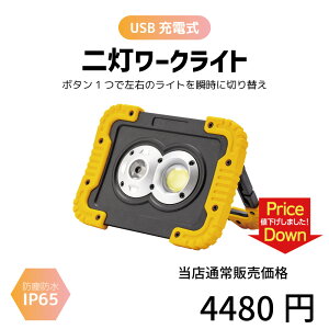yŋzΉz [NCg  COB LED nfBCg IP65 20W 1150lms USB[d |[^u Ɠ  AEghA Lv ނ h nk