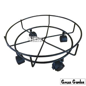 《法人限定》グリーンガーデン キャスター付 鉢のせ台 (M) No.351 【植木鉢 鉢 観葉植物 用 移動 タイヤ 台 キャリー キャスター付 移動台 スタンド 鉢台 花台 フラワーラック 丸台】【おし