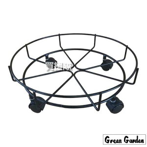 《法人限定》グリーンガーデン キャスター付 鉢のせ台 (L) No.352 【植木鉢 鉢 観葉植物 用 移動 タイヤ 台 キャリー キャスター付 移動台 スタンド 鉢台 花台 フラワーラック 丸台】【おし