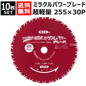 日光製作所 超軽量 ミラクルパワーブレードWスリット 255mm×30P WMR型 （10枚セット） 【岩間式 草刈機 刈払機 草刈り 刈払い 草刈り機 刈払い機 用 雑草専用 替刃 替え刃 刈刃 刃 部品 交換 切断 道具 園芸 用品 M.I.K 日光製作所 チップソー】【おしゃれ おすすめ】[CB99]