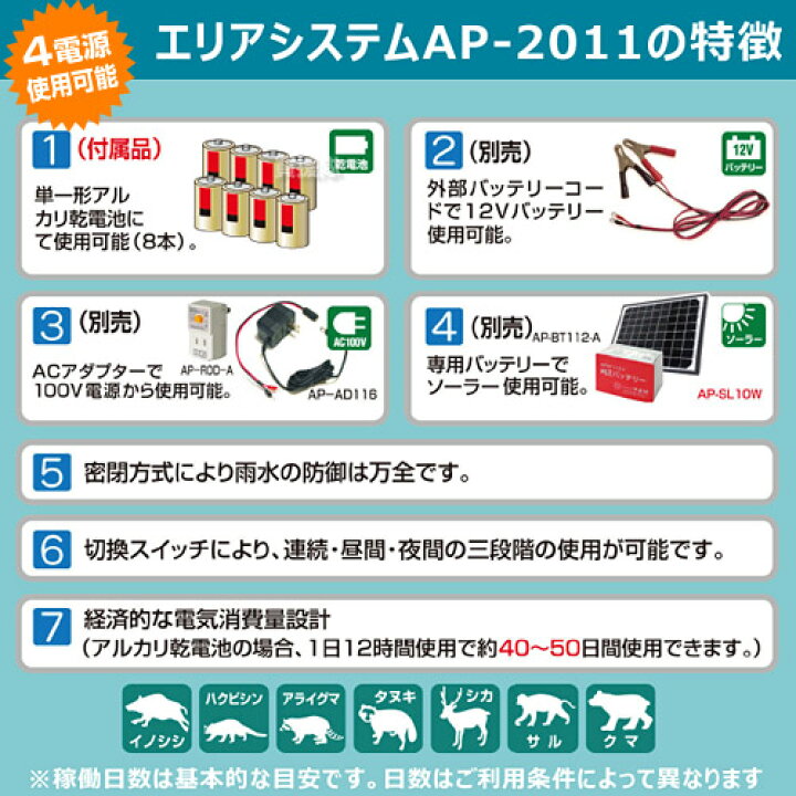 楽天市場】☆ポイント5倍☆《法人限定》アポロ 電気柵 100m×5段張り 
