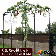 ★最大1500円OFFクーポン★7/24まで★第一ビニール くだもの棚セット パーゴラ 120cm×180cm KT-M [設置…