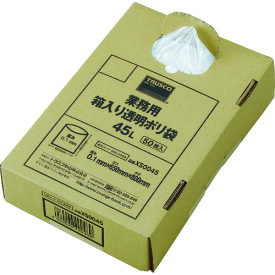 【ポイント10倍】トラスコ中山(株) TRUSCO まとめ買い 業務用ポリ袋 透明・箱入 0.1×45L (50枚入) XS0045 【DIY 工具 TRUSCO トラスコ 業務用 まとめ買い まとめ売り ポリ袋 大型 収納 ゴミ袋 45リットル ビニール袋 45l 透明 】【おしゃれ おすすめ】[CB99]