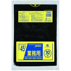 【ポイント10倍】ジャパックス メタロセン配合ポリ袋 45L 黒 10枚 厚み0.025mm TM42 【DIY 工具 TRUSCO トラスコ 】【おしゃれ おすすめ】[CB99]