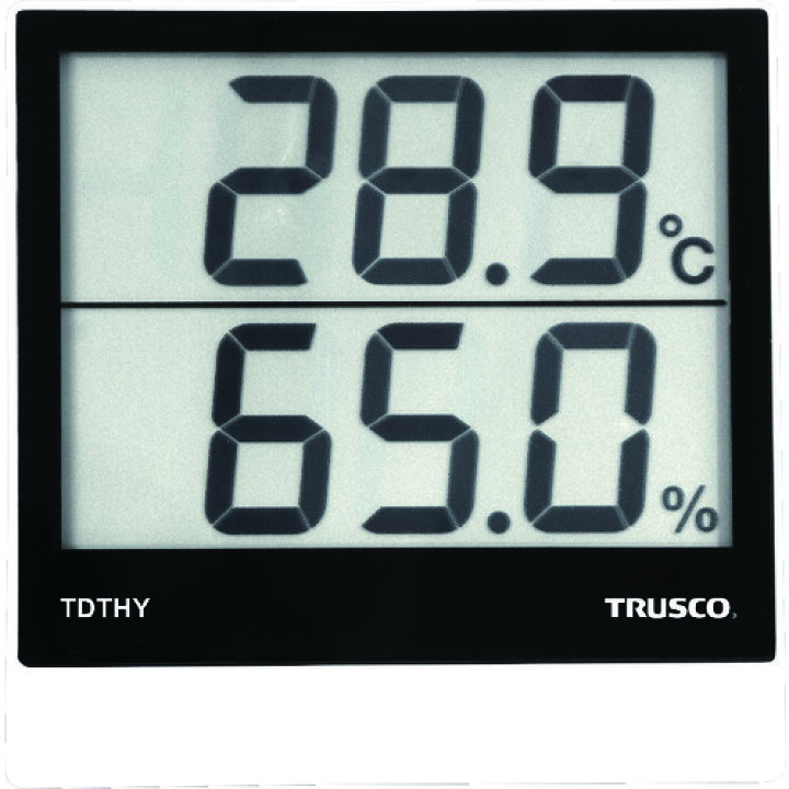 楽天市場 ポイント10倍 トラスコ中山 株 Trusco デジタル温湿度計 Tdthy Diy 工具 Trusco トラスコ 温度計 湿度計 壁掛け デジタル 温度湿度計 シンプル 工場 倉庫 体育館 事務所 家庭 学校 室内 温度 湿度 管理 温湿度計 スタンド おしゃれ おすすめ Cb99