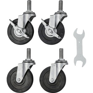 【ポイント10倍】トラスコ中山(株) TRUSCO ステンレス製ワゴン用キャスターセット クリーンフェニックスワゴン用 100Φ 導電車輪 SUS金具 CFL-SD100SET 【DIY 工具 TRUSCO トラスコ 】【おしゃれ おすす