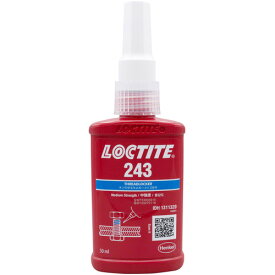 【ポイント10倍】ヘンケルジャパン(株)ACM事業部 ロックタイト ネジロック剤 243 50ml 243-50 【DIY 工具 TRUSCO トラスコ ねじゆるみ止め 接着剤 ボンド LOCTITE ロックタイト243 ボルト ネジ 緩み止め 】【おしゃれ おすすめ】[CB99]