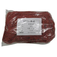 ★P5倍＆先着順1000円OFFクーポン★東京戸張 フラワーネット Cタイプ 20cm角目 5目×100m [茶色/400d×24…