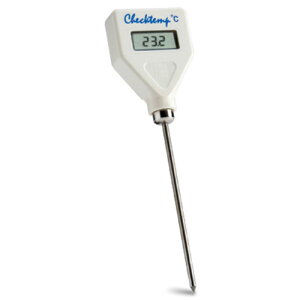 ハンナ 温度テスター HI98501 Checktemp (チェックテンプ)【ハンナ HANNA 計測機器 測定器 電極 用 用品 IP65 防水 AISI 316ステンレス製 HACCP管理対応 液体 食品対応 持ち運び 自動電源オフ 約2000時間連