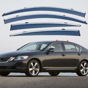 車用 サイドバイザー に適合 レクサス GS 2006-2011 雨よけ カーウィンドデフレクターウィン ドアバイザー カーレインシールドデフレクターオーニング トリムカバー ベントガード