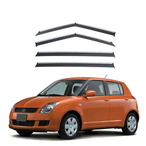 車用 サイドバイザー に適合 スズキ スイフト 2005-2009 ドアバイザー バイザー 車種専用設計 カーレインシールドウィンドウバイザー 車日除け 雨 カー装飾【4枚】