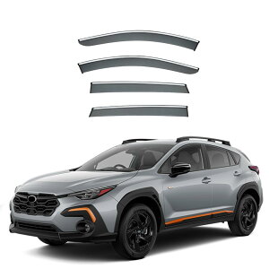 車用 サイドバイザー に適合 スバル クロストレック GU 2024 雨よけ カーウィンドデフレクターウィン ドアバイザー カーレインシールドデフレクターオーニング トリムカバー ベントガード