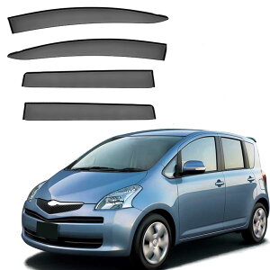 車用 サイドバイザー に適合 トヨタ Ractis 2005-2009 ドアバイザー バイザー 車種専用設計 カーレインシールドウィンドウバイザー 車日除け 雨 カー装飾【4枚】