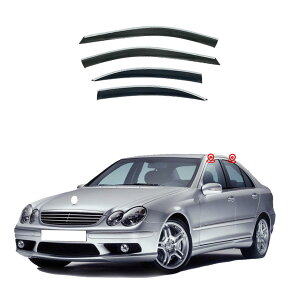 �h�A�o�C�U�[ �x���c C�N���X W203 2000-2006 �W���V���t�g �T�C�h�o�C�U�[ �X���[�N �������u���b�N �J�[���C���V�[���h �J���� �T�C�h �E�C���h�E �o�C�U�[ �y4�� �z