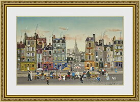 絵画 人気作品 ミッシェルドラクロワ Marchand de Quatres Saisons リトグラフ インテリアアート 額装付き 選べる額縁 送料無料 ギフト 贈答用