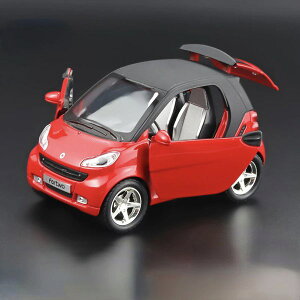 \P2倍★10/29まで/【送料無料】メルセデス ベンツ smart 1/32 ミニカー ライト点滅 エンジンサウンド 合金車 5色 合金モデル 模型 ジオラマ ラバータイヤ コレクション プルバック プレゼント