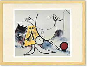 絵画 巨匠 ピカソ ビーチの女性とボール ミュージアムアート インテリア