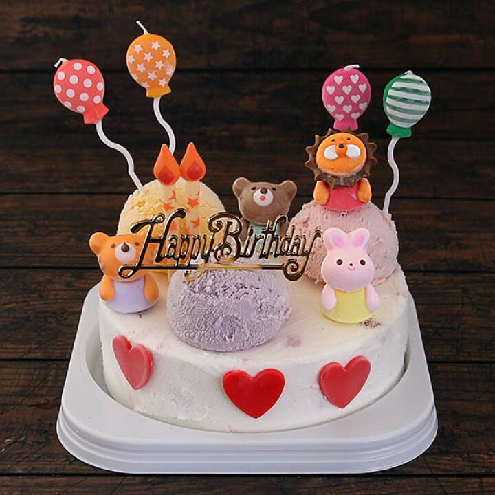 楽天市場 どうぶつアイスケーキ 誕生日 いちごミルク５号サイズ 15cm スイーツ アイス ギフト アイスクリーム 誕生日ケーキ 子供 ケーキ 動物 お誕生日 バースデイ ギフト プレゼント カード付き いちごデコレーション どうぶつ アイスクリーム工房 魁ジェラート