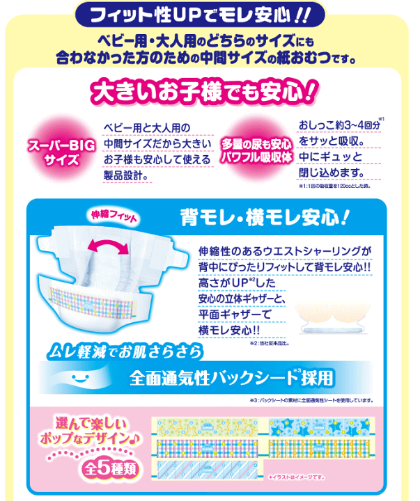 楽天市場】【おむつ・テープ止めタイプ】グーンスーパーBIG 楽天市場】【おむつ・テープ止めタイプ】グーンスーパーBIG