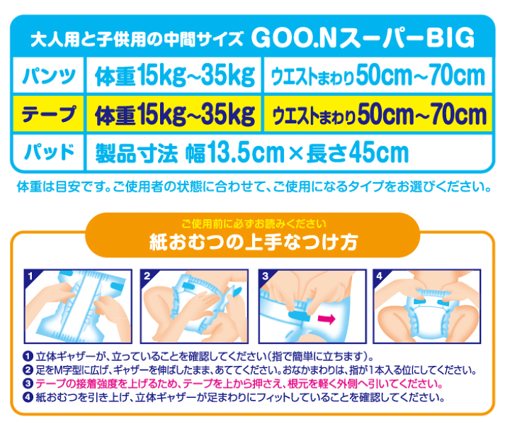 楽天市場】【ケース販売】【おむつ・テープ止めタイプ】グーン