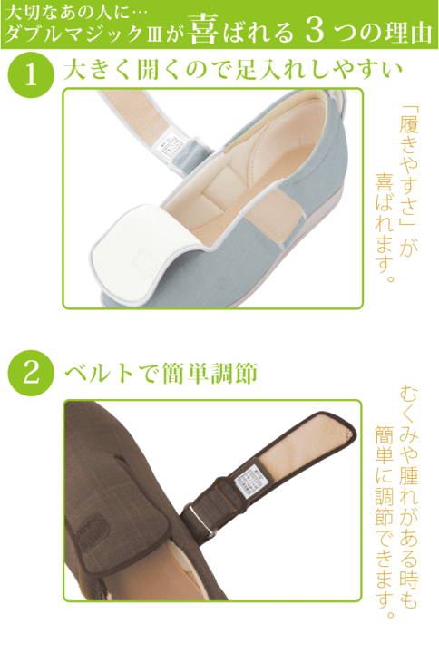 楽天市場】【男女兼用：SS-6L】 あゆみ ダブルマジック3 3E 1097 両足