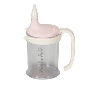 介護用コップ　すいくちくん C10089 　200ml　取っ手付き 目盛り付き　煮沸可能　吸口3種類　（あしかメディ工業）
