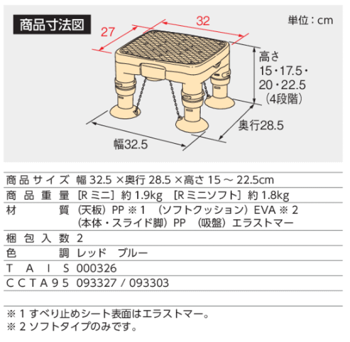 楽天市場】安寿 プラスチック製 高さ調節付浴槽台R かるぴったん
