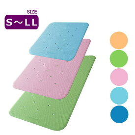 入浴用 すべり止めマット トライタッチ 防カビプラス S〜LLサイズ 水抜き穴付き 全5色 日本製（ウェルファン）介護用 転倒防止 すべり止め マット お風呂 浴槽内 浴室内 洗い場 浴槽 お風呂マット 風呂マット 洗い場マット 浴室マット 浴槽マット 滑り止めマット