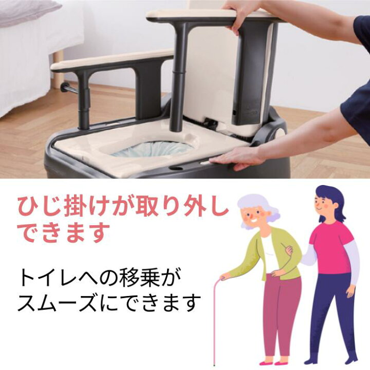 楽天市場】自動ラップ式介護用ポータブルトイレ ラップポン・オーブ 