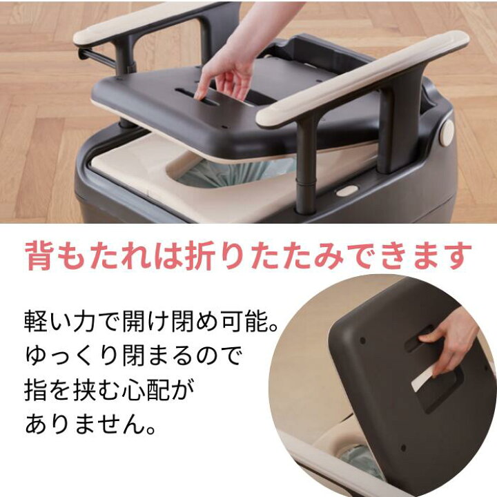 楽天市場】自動ラップ式介護用ポータブルトイレ ラップポン・オーブ 