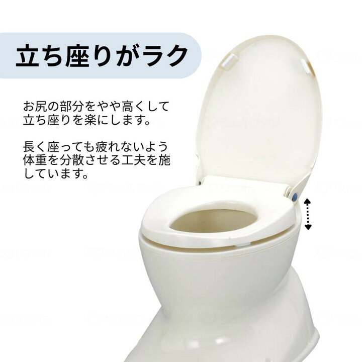 楽天市場】簡易設置型洋式トイレ 段差のないトイレ用 安寿 サニタリ 