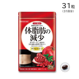 ＜メール便送料無料＞ザクロスマート 31粒 31日分 機能性表示食品 エルベ・プランズ【エラグ酸サプリメント 体重 体脂肪 スーパーフルーツ 柘榴 ポリフェノール ダイエットサポート カプセル 血中中性脂肪 ウエスト】