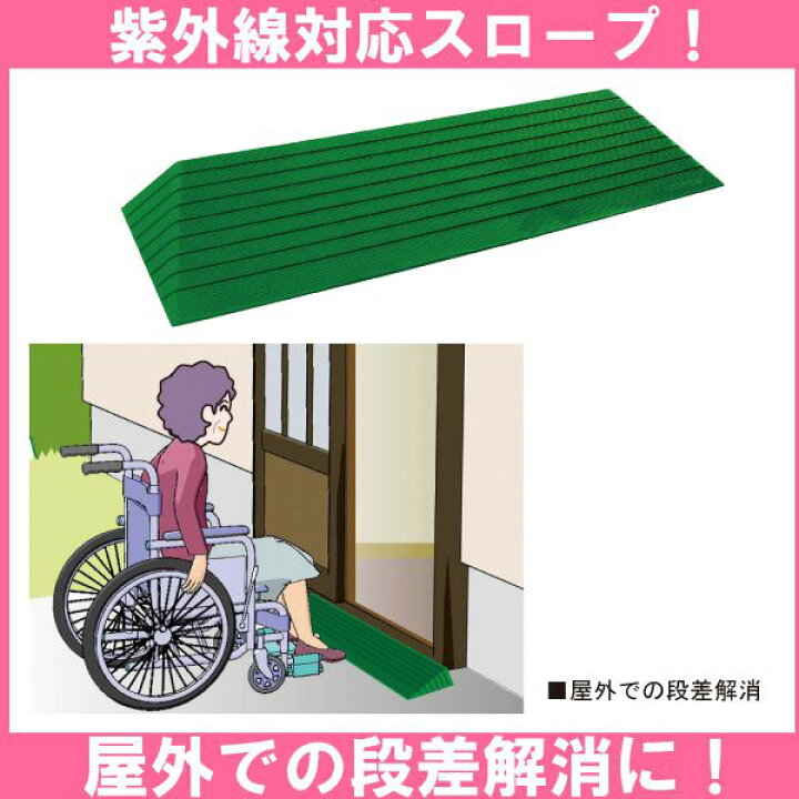 楽天市場】屋外用 段差解消スロープ シンエイテクノ 硬質ゴム製 すべり 