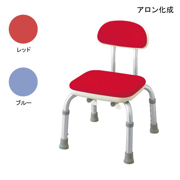 シャワーチェア 介護用 風呂 椅子(アロン化成)安寿 背付シャワーベンチ Mini S(ミニS)(レッド/ブルー)【要組立】【送料無料】【ポイント10倍】：介護応援館