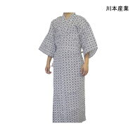 介護 浴衣 ねまき 寝巻き 男性用 川本産業 CHネマキプリント 紳士用(M/L/LL)【ポイント10倍】