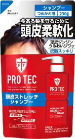 【あわせ買い2999円以上で送料お得】ライオン PRO TEC(プロテク) 頭皮ストレッチ シャンプー つめかえ用 230g (4903301231189)(ヘアケア・日用雑貨・シャンプー)