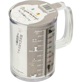【あわせ買い2999円以上で送料お得】貝印 Nyammy ねこの計量カップ 500ml
