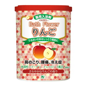 【送料お得・まとめ買い×11個セット】ヘルス バスフラワー りんご 薬用入浴剤 680g