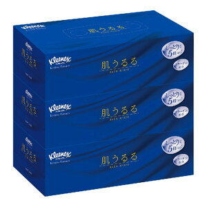 【あわせ買い2999円以上で送料お得】日本製紙クレシア クリネックス ティシュー ローション 肌うるる 3箱パック