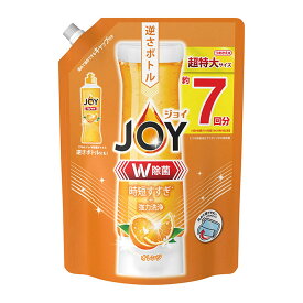 【送料お得・まとめ買い×7個セット】P&G ジョイ JOY W除菌ジョイ コンパクト オレンジの香り 超特大 つめかえ用 910ml