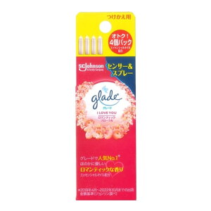 【送料お得・まとめ買い×7個セット】ジョンソン グレード 消臭センサー&スプレー ロマンティックフローラル つけかえ用 4個パック