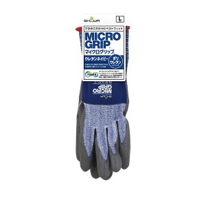 【送料お得・まとめ買い×11個セット】ショーワグローブ #264 マイクログリップ ウレタンネイビー L 1組