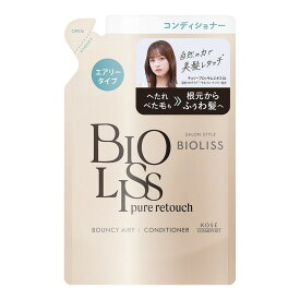 【あわせ買い2999円以上で送料お得】コーセーコスメポート SALON STYLE BIOLISS ビオリス ピュアレタッチ ぺたふぅわ ヘアコンディショナー つめかえ 340ml エアリータイプ