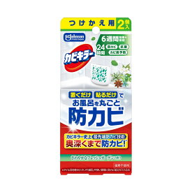 【送料お得・まとめ買い×12個セット】ジョンソン カビキラー お風呂に置くだけ 防カビジェル さわやかなフレッシュガーデンの香り つけかえ用 2個入
