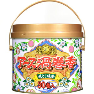 【お一人様1個限り特価】アース製薬 アース渦巻香 30巻缶入 【4901080170514】