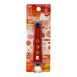 【あわせ買い2999円以上で送料お得】貝印 キティ和風 ニュースタンダード ツメキリ M 椿 1本入