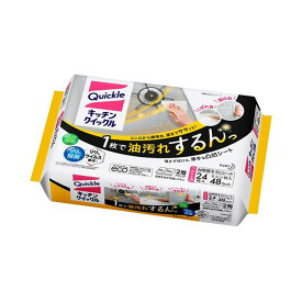 【送料お得・まとめ買い×12個セット】花王 キッチンクイックル つめかえ用 ジャンボパック 24枚入