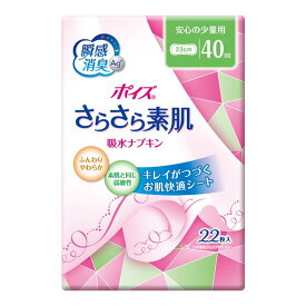 【あわせ買い2999円以上で送料お得】日本製紙クレシアポイズ さらさら素肌 吸水ナプキン 安心の少量【22枚】 【4901750809065】