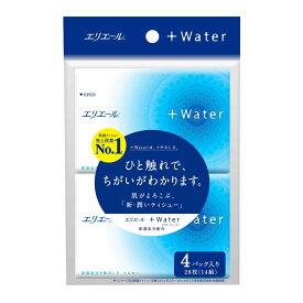 【今月のオススメ品】大王製紙 エリエール プラスウォーター ポケットティッシュー 4P 【4902011711547】 【tr_1527】